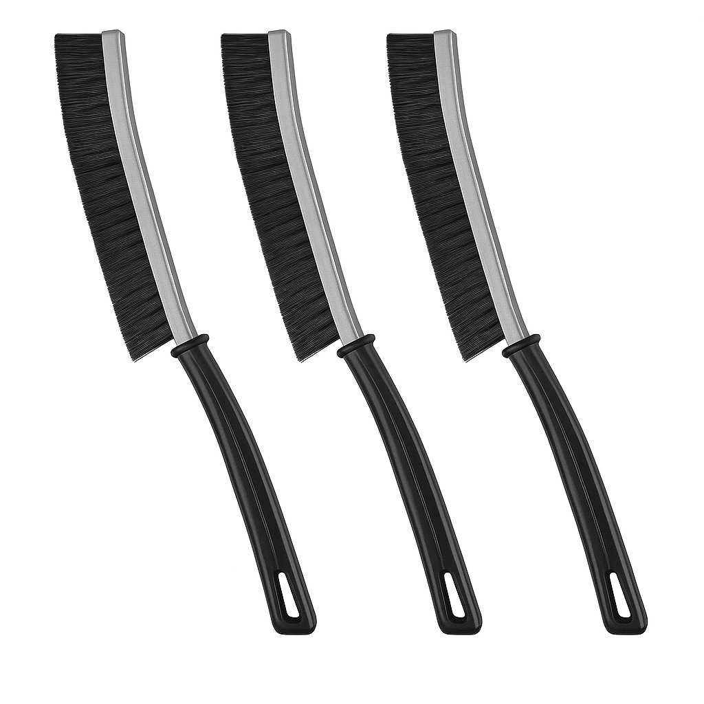 Escova de Limpeza Universal Multiuso para, Fendas Cantos, Cozinha. Cerdas Duras Kit 3