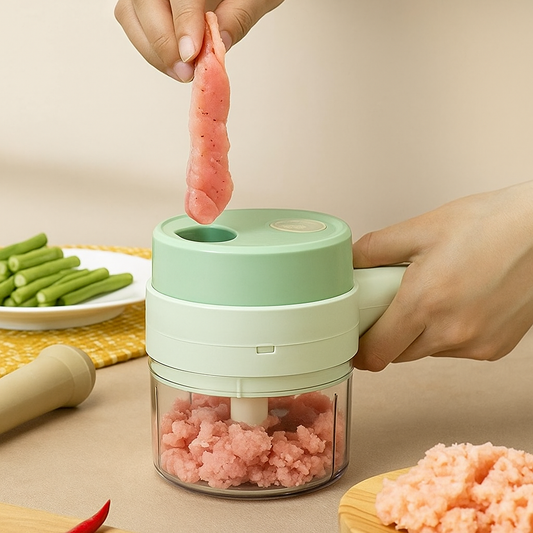 Cortador Elétrico De Legumes 4 Em 1 Sem Fio.