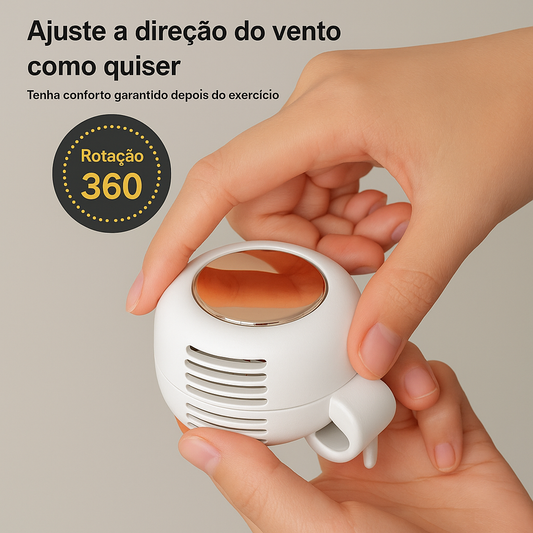 Mine ventilador portátil 360 graus