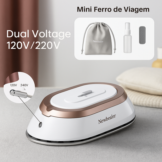 YUNCHI Mini Ferro de Passar Roupas Portátil Bivolt (110V/220V) | #212